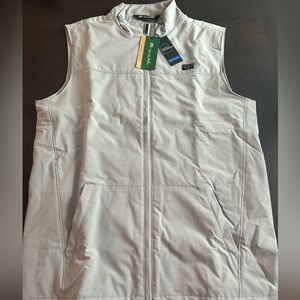 NWT Travis Mathew Light Gray Performance Vest eco medium